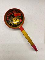 Vintage Khokhloma pollepel – handbeschilderd Rusland, Antiek en Kunst, Ophalen of Verzenden