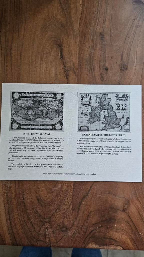 2 landkaarten naar oude cartography, Ophalen of Verzenden, Tijdschrift