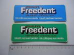 sticker oud FREEDENT kauwgum bubblegum gum wrigley's wrigley, Verzenden, Zo goed als nieuw