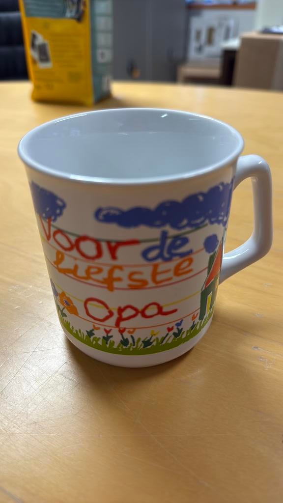 Beker voor : de liefst opa, Ophalen of Verzenden, Zo goed als nieuw, Overige stijlen, Kop(pen) en/of Schotel(s)