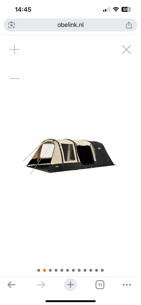 Hudson 4TC Easy Air Tunneltent, Caravans en Kamperen, Tenten, Gebruikt, Ophalen