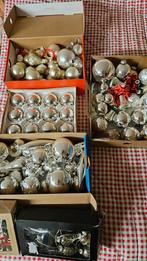 Oude vintage glazen zilveren kerstballen, Diversen, Ophalen of Verzenden