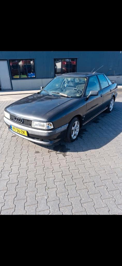 Audi 80 1.8 S apk 2027, Auto's, Audi, Particulier, Benzine, Sedan, Handgeschakeld, Origineel Nederlands, Zwart, Voorwielaandrijving
