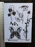KATZELKRAFT RUBBER STEMPEL journaling natuur vlinder vogel, Hobby en Vrije tijd, Stempelen, Ophalen of Verzenden, Zo goed als nieuw