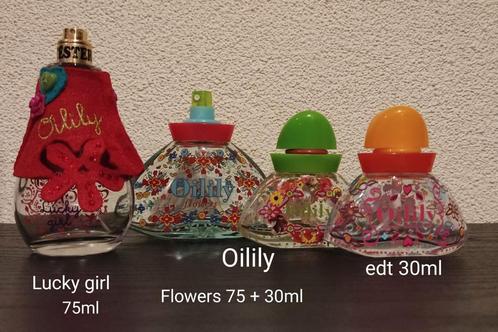 Verzameling lege Oilily parfumflesjes, Verzamelen, Parfumverzamelingen, Gebruikt, Ophalen of Verzenden
