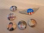 Elvis Presley buttons jaren 50 jaren 60 originele uitgaven, Ophalen of Verzenden, Zo goed als nieuw, Figuurtje, Button