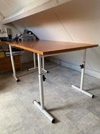 Ikea tafelblad 80x150 met ikea  verstelbare tafelpoten tafel, Huis en Inrichting, Ophalen, Gebruikt, Rechthoekig, 50 tot 100 cm