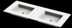 Balmani Tablo Stretto dubbele wastafel Solid Surface 135x55, Ophalen, 100 tot 150 cm, Zo goed als nieuw, Minder dan 100 cm