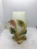 opaline glas vaas met bloemen, Antiek en Kunst, Ophalen of Verzenden