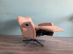 Nette bruine elektrische relax fauteuil / relax stoel, Ophalen, Gebruikt, Minder dan 75 cm, Nvt