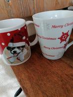 Kerstmokken divers 12, Ophalen of Verzenden, Zo goed als nieuw, Glas, Overige stijlen