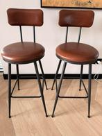 Barkrukken bruin set van 4 stuks nieuw, Huis en Inrichting, Barkrukken, Ophalen, 60 tot 90 cm, Nieuw, Leer