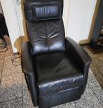 Relax stoel , leer , electrisch verstelbaa, Gebruikt, Zwart, Leer, Ophalen of Verzenden