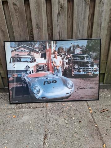 Schilderij James Dean met Klassieke Auto's beschikbaar voor biedingen