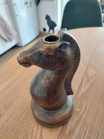 Paardenhoofd Kandelaar Brons/Koper kleur, Bruin, Ophalen of Verzenden, Zo goed als nieuw, Kandelaar