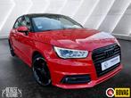 Audi A1 Sportback  1.0 TFSI S-Line Navi Lmv Pdc Ecc, Stof, Zwart, 95 pk, 4 stoelen