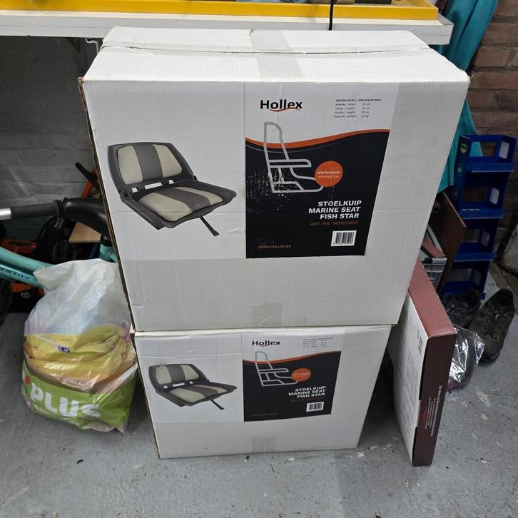 Bootstoelen opklapbaar 2 stuks. Nieuw in doos., Watersport en Boten, Bootonderdelen, Nieuw, Zeilboot of Motorboot, Ophalen of Verzenden