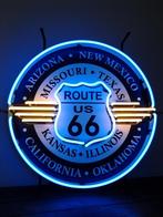 ROUTE 66 neonverlichting neon lamp retro sixties fifties, Verzamelen, Ophalen, Lichtbak of (neon) lamp