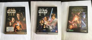 star wars episode 3 4 en 7 dvd (3 stuks) beschikbaar voor biedingen