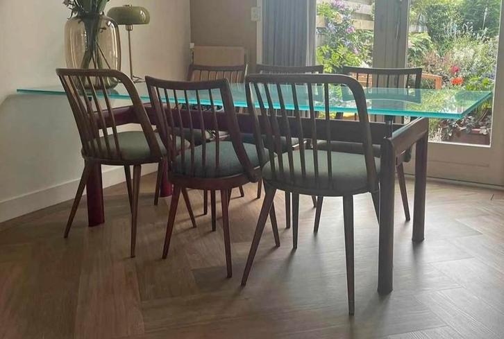 Le Corbusier LC 6 eettafel goede staat, Huis en Inrichting, Tafels | Eettafels, Gebruikt, 50 tot 100 cm, 200 cm of meer, Vijf personen of meer