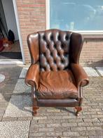 Chesterfield oor fauteuil, Gebruikt, Minder dan 75 cm, Chesterfield, Leer