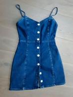 Te koop: Leuke spijker doorknoop jurk van  ZARA   Mt: S, Blauw, Zara, Ophalen of Verzenden, Zo goed als nieuw
