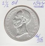 W II mooie 21/2 gld 1847 fr/zfr., Postzegels en Munten, Munten | Nederland, Zilver, 2½ gulden, Ophalen of Verzenden, Koning Willem II
