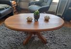 Massief (licht)eiken salontafel, Ophalen, 100 tot 150 cm, 50 tot 100 cm, Zo goed als nieuw