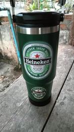 Heineken drinkbeker super mooi en degelijk metaal hoog 23,5c, Ophalen of Verzenden, Nieuw, Overige typen, Heineken