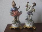 Stel Capodimonte beeldjes, hoogte 20 cm., Verzamelen, Beelden en Beeldjes, Ophalen, Gebruikt, Mens