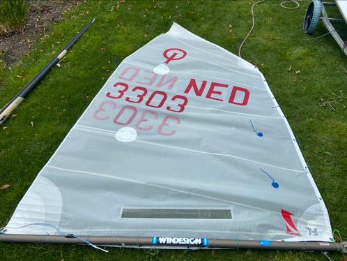 Wedstrijdzeil optimist OneSails HP / Optimax MK4 mast & giek, Watersport en Boten, Zeilen en Zeiltoebehoren, Overige typen, Minder dan 15 m²