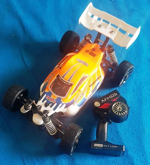 Hobao Hyper 9 Brushless RTR met een SkyRC 2230KV/2.4Ghz, Hobby en Vrije tijd, Modelbouw | Radiografisch | Auto's, Zo goed als nieuw