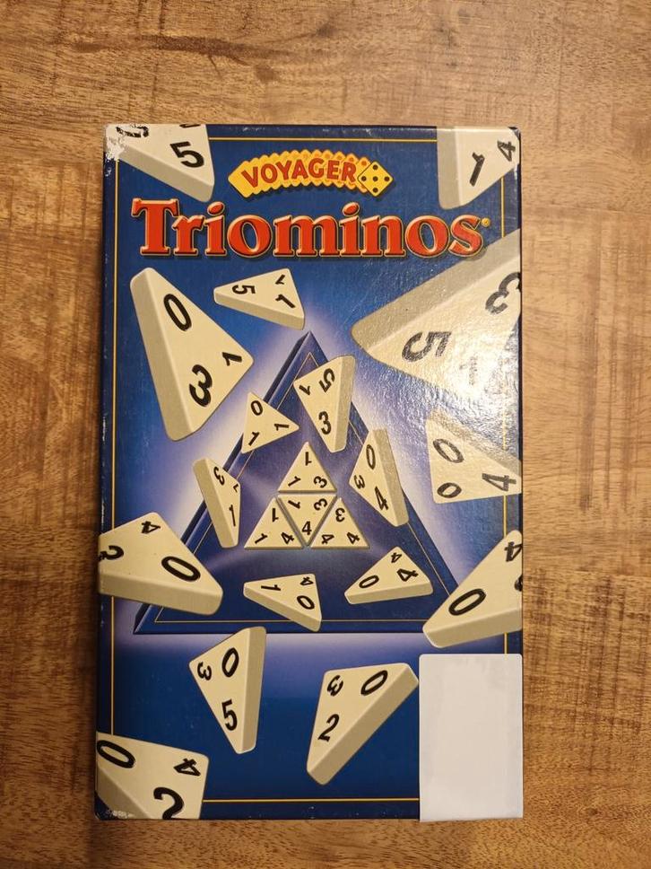 Triominos Reiseditie - Compleet!, Hobby en Vrije tijd, Gezelschapsspellen | Bordspellen, Ophalen of Verzenden