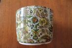 Vintage ADCO bloempot, groen met blad en bloemmotief, Ophalen of Verzenden