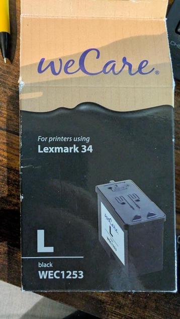 lexmark 34 zwarte inkt beschikbaar voor biedingen