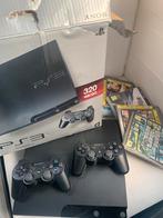 PlayStation 3 met games 320GB en 2 controllers GTA Sony PS3, Met 2 controllers, Gebruikt, Ophalen of Verzenden, 320 GB