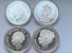4 pracht replica ducaten wilhelmina 28 gram zilver per stuk, Postzegels en Munten, Munten | Nederland, Ophalen of Verzenden, Koningin Wilhelmina