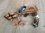 Vintage Playmobil ossenwagen - set 3503 (1978), Ophalen, Gebruikt