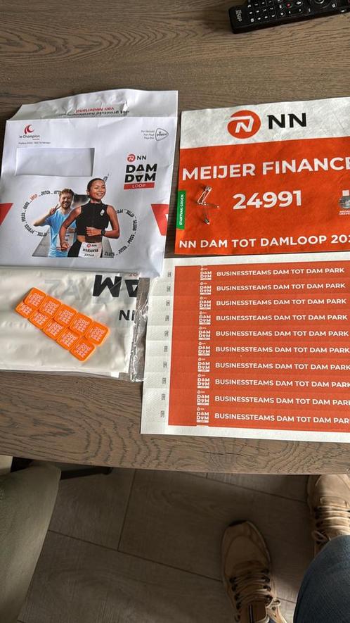Startnummers Dam tot Dam loop 10EM 21 september 2025, Tickets en Kaartjes, Evenementen en Festivals, Drie personen of meer