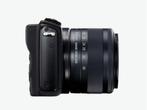 Canon EOS M100 Zwart + 15-45mm f/3.5-6.3 Zwart NIEUW, Audio, Tv en Foto, Fotocamera's Digitaal, Spiegelreflex, Canon, Nieuw, Ophalen of Verzenden