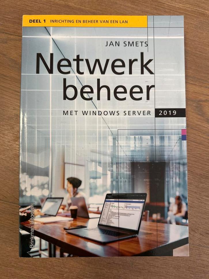 Netwerkbeheer Jan Smets - Windows Server 2019, Boeken, Studieboeken en Cursussen, Zo goed als nieuw, MBO, Beta, Ophalen of Verzenden
