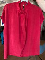 Expresso blouse rood in cupro 46 als nieuw, Kleding | Dames, Ophalen of Verzenden, Zo goed als nieuw, Maat 46/48 (XL) of groter