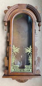 Prachtige antieke vitrinekast / klokkenkast, 82 cm, Antiek en Kunst, Ophalen