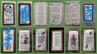 1932 Tegelspreuken spreukentegel wandtegel tegelwijsheid, Huis en Inrichting, Woonaccessoires | Tekstborden en Spreuken, Ophalen of Verzenden