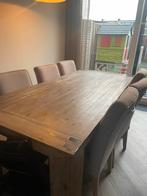 Eettafel bassano warm grey L220, Huis en Inrichting, Tafels | Eettafels, Ophalen, Gebruikt, 200 cm of meer, 50 tot 100 cm
