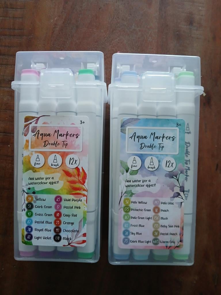 Aquamarkers, Hobby en Vrije tijd, Tekenen, Ophalen of Verzenden, Zo goed als nieuw, Potlood of Stift