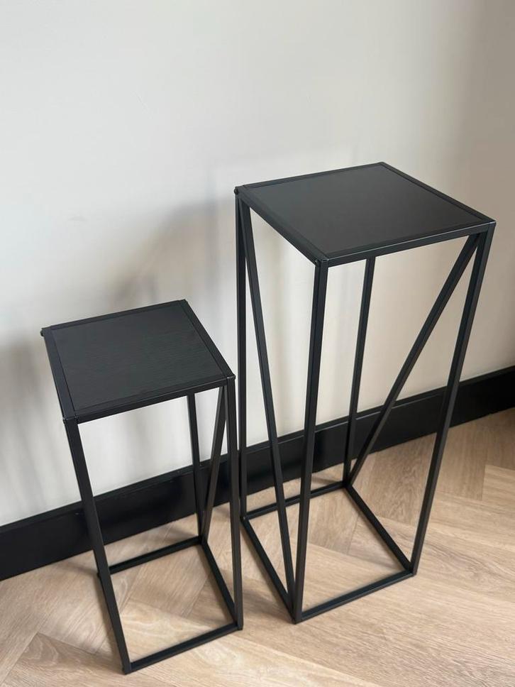 Plantenstandaards - Set van 2 (57 & 73 cm), Huis en Inrichting, Woonaccessoires | Zuilen en Pilaren, Zo goed als nieuw, Ophalen