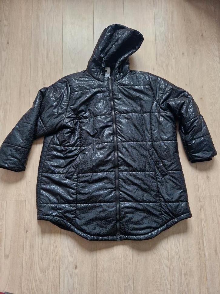Zhenzi winterjas dubbele rits mt XXL / 58, Kleding | Dames, Grote Maten, Zo goed als nieuw, Jas of Mantel, Zwart, Ophalen of Verzenden