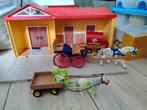 Playmobil stal met paarden en koetsen, Kinderen en Baby's, Ophalen of Verzenden, Zo goed als nieuw