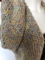 Kiro by kim grijs geel openvallend wollig gebreid s m l, Maat 38/40 (M), Geel, Nieuw, Ophalen of Verzenden